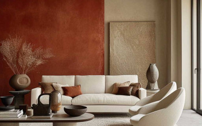Red color in the interior