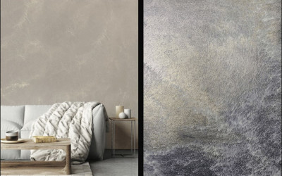 Decorative plaster: Metallic velvet effect