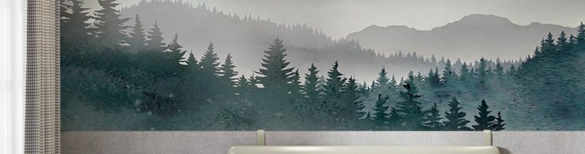 Design and printing of photo wallpapers and murals