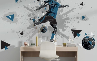 Photo wallpapers for a teenager's bedroom