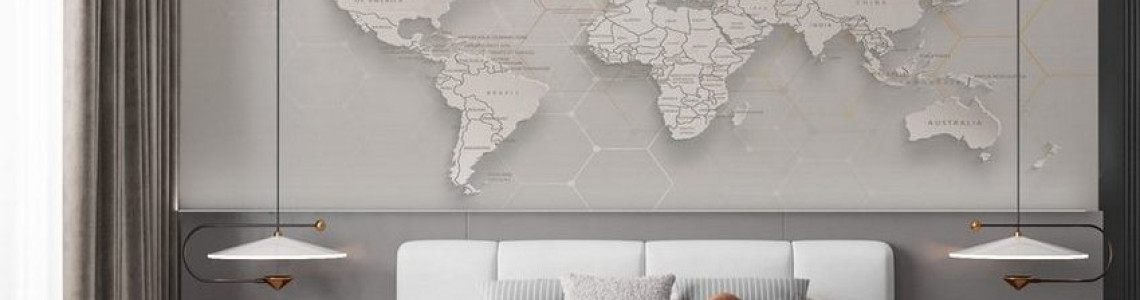 World map wallpaper