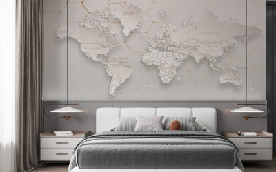 World map wallpaper