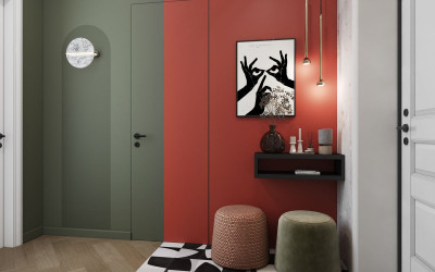 Decoration in the corridor