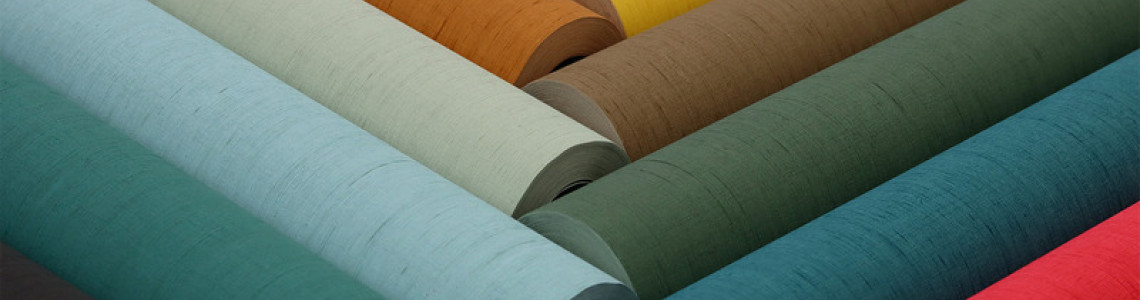 Paper wallpaper with an acrylic coating