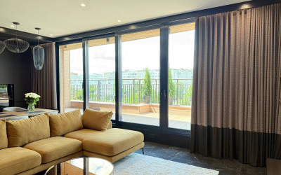 Apartment with panoramic windows and a large terrace