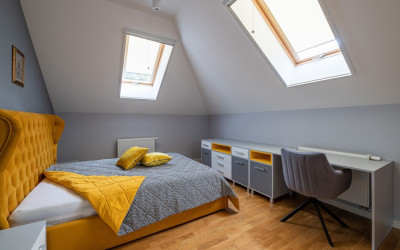 A girl's room - a bright accent in a harmonious space