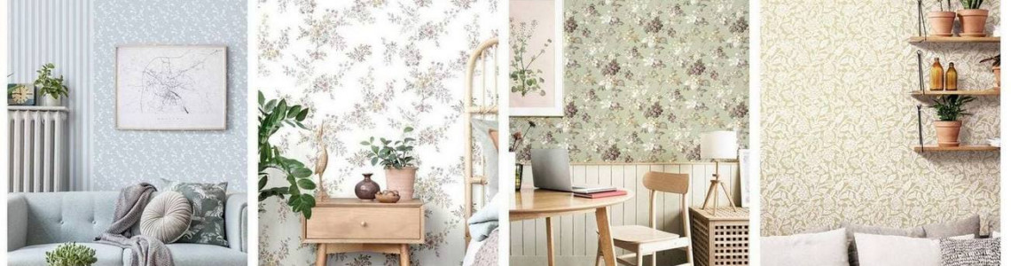 Wallpaper for small apartments