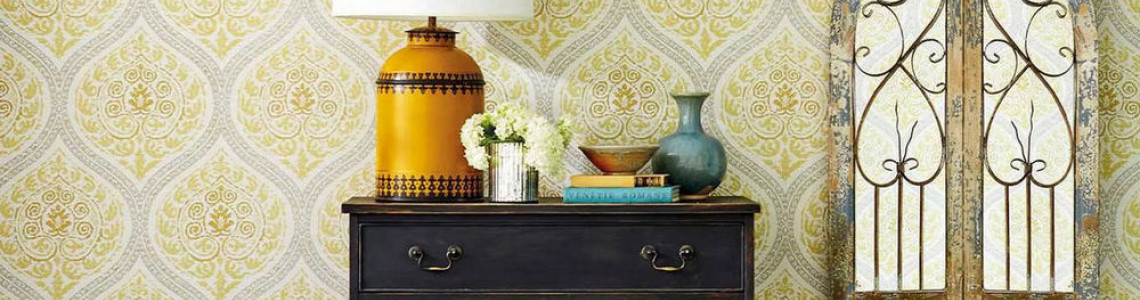 Wallpaper in an ethnic style: bright accents in the interior