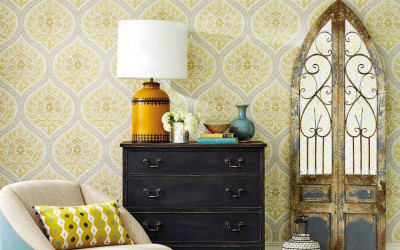 Wallpaper in an ethnic style: bright accents in the interior