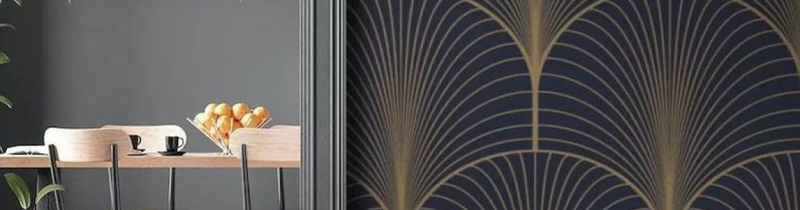 Wallpaper in the art deco style