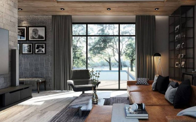 What is an interior design project of a room