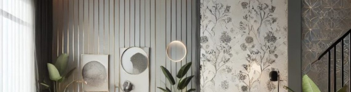 How to combine wallpaper with paint: ideas for a modern interior