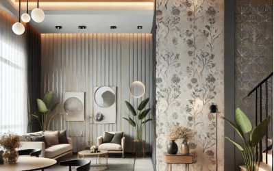 How to combine wallpaper with paint: ideas for a modern interior