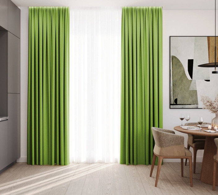 Burlap curtains dimout 124000v13