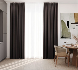 Burlap curtains dimout 124000v16