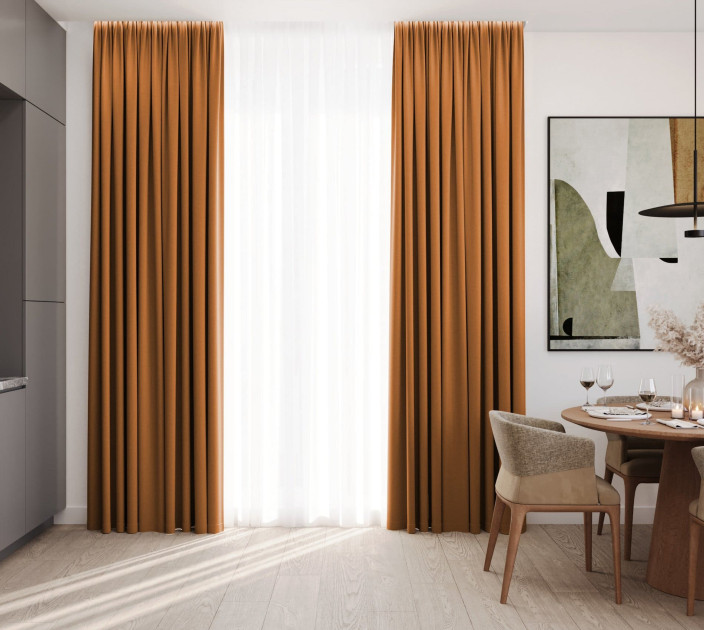 Burlap curtains dimout 124000v5