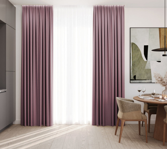 Burlap curtains dimout 124000v9