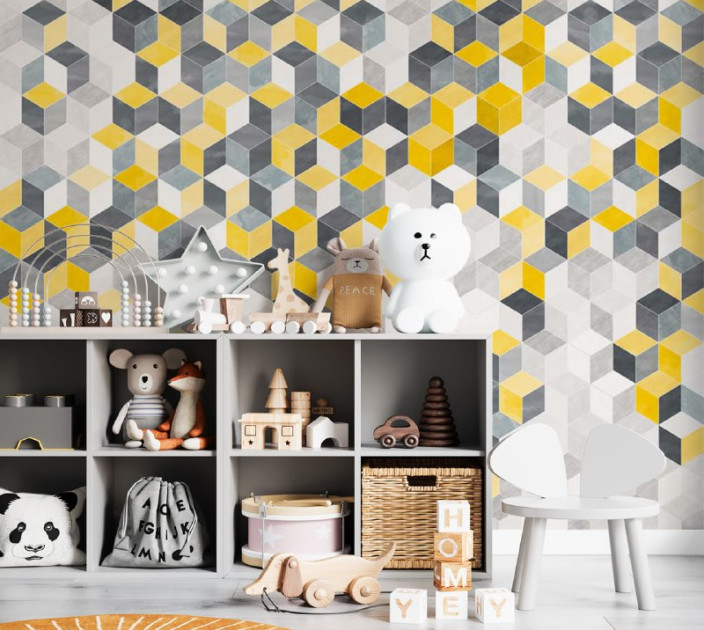Photo wallpaper Wallstyle 3D Geometry 01