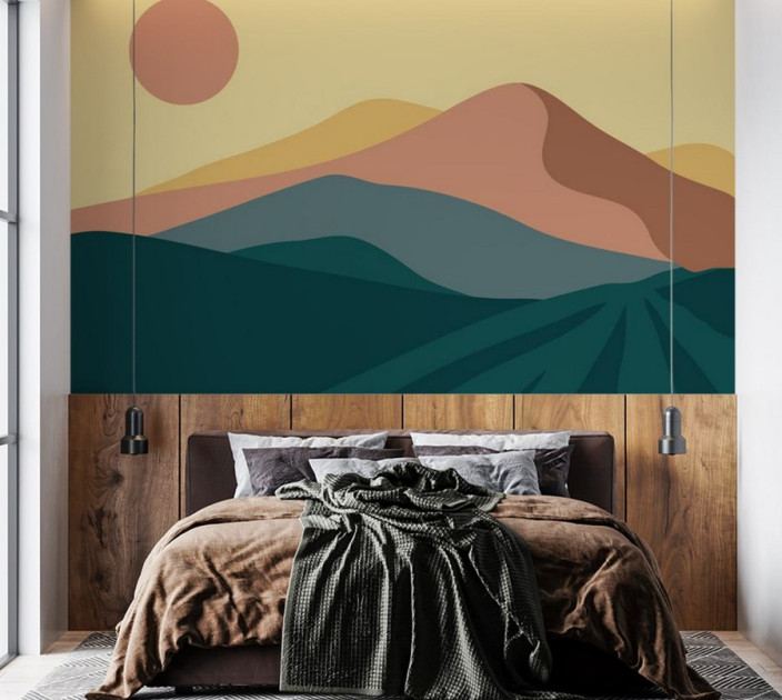 Photo wallpaper Wallstyle Mountains 15