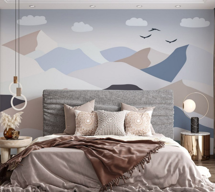 Photo wallpaper Wallstyle Mountains 17