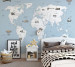 Фотошпалери Wallstyle Мапа світу дитяча 12