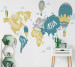 Photo wallpapers Wallstyle Children's world map 14