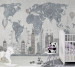 Photo wallpapers Wallstyle Children's world map 18