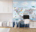Фотошпалери Wallstyle Мапа світу дитяча 21