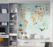 Photo wallpapers Wallstyle Children's world map 23