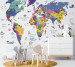 Photo wallpapers Wallstyle Children's world map 26