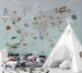 Photo wallpapers Wallstyle Children's world map 28