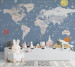 Photo wallpapers Wallstyle Children's world map 71