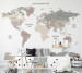 Photo wallpapers Wallstyle Children's world map 74