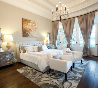 Curtains in the bedroom private house 20208010