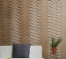 Photo wallpaper Your interior 3D Golden waves 21366