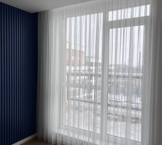 Tulle for a panoramic window 20202333