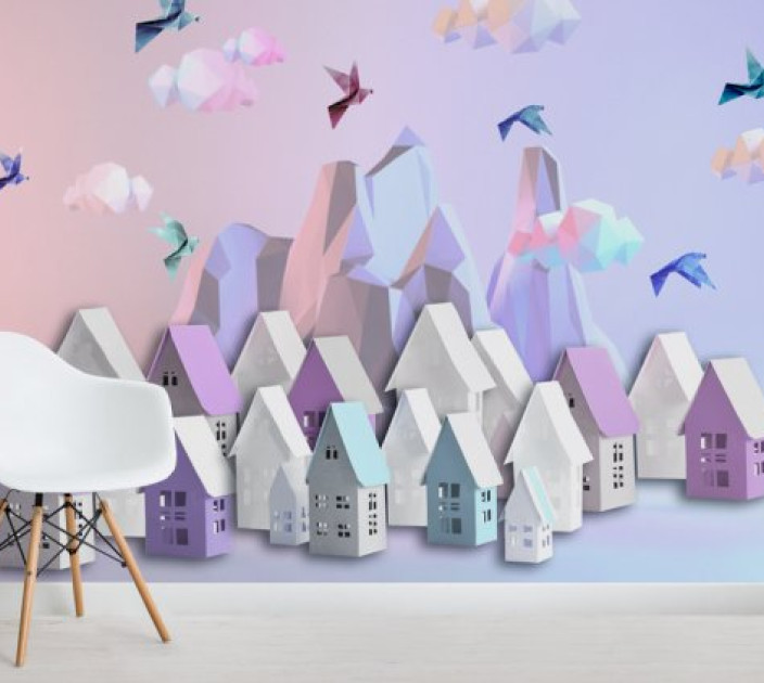 Photo wallpaper Your interior 3D Children's houses 20182
