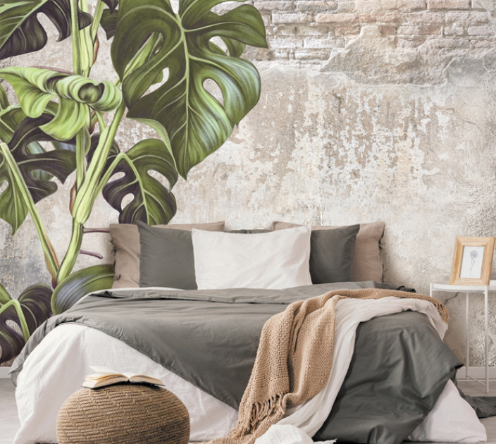 Photo wallpaper WAW Author's wallpaper workshop Monstera kolir a