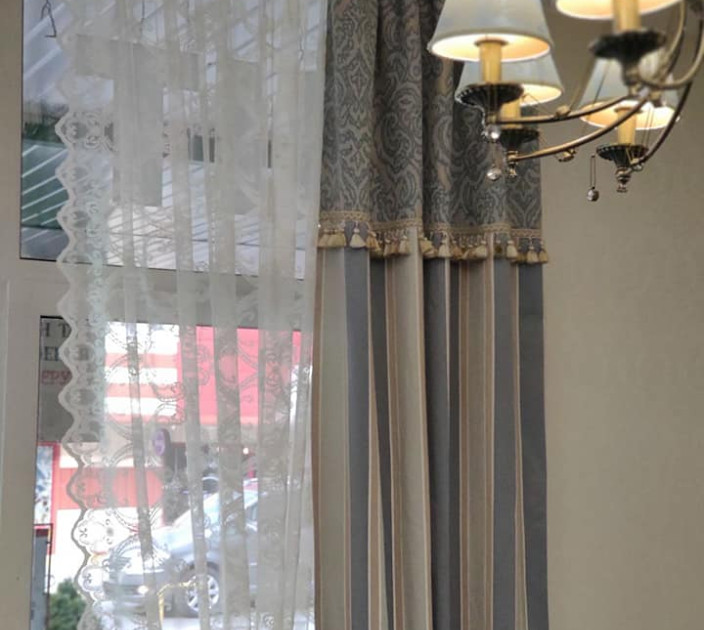 Classic curtains with tassels 20202214
