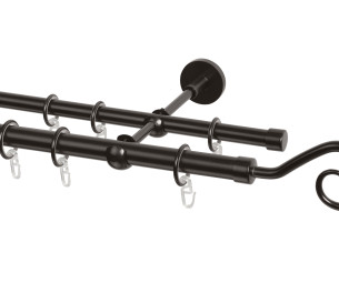 Double cornice Hook black gold