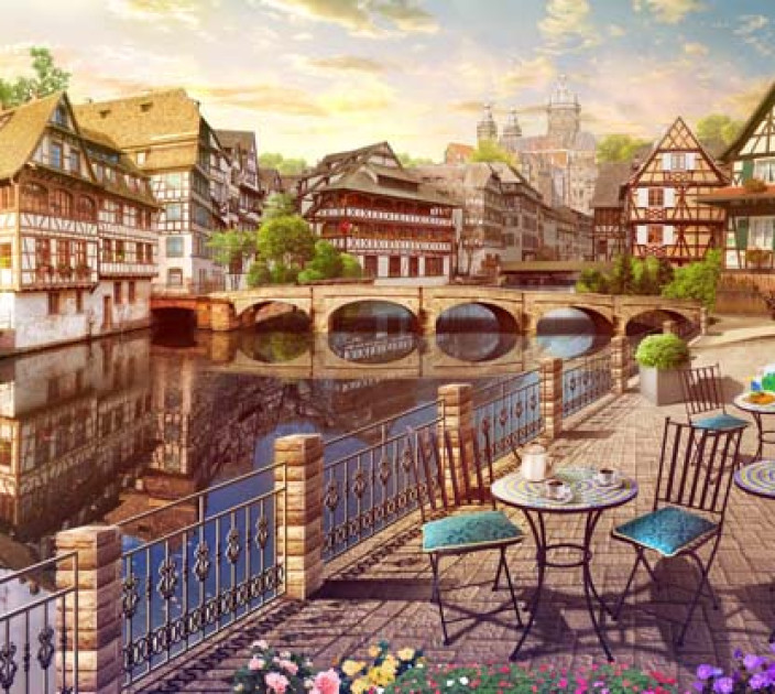 Photo wallpapers Wallstyle Old Town 35274