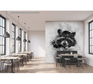 Photo wallpaper WAW Author's wallpaper workshop golodnij yenot kolіr a