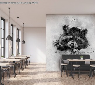 Фотошпалери WAW Майстерня авторських шпалер golodnij yenot kolіr a