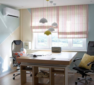Roman curtains for the office 20202174