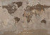 Photo wallpapers Your interior Map brown 21515