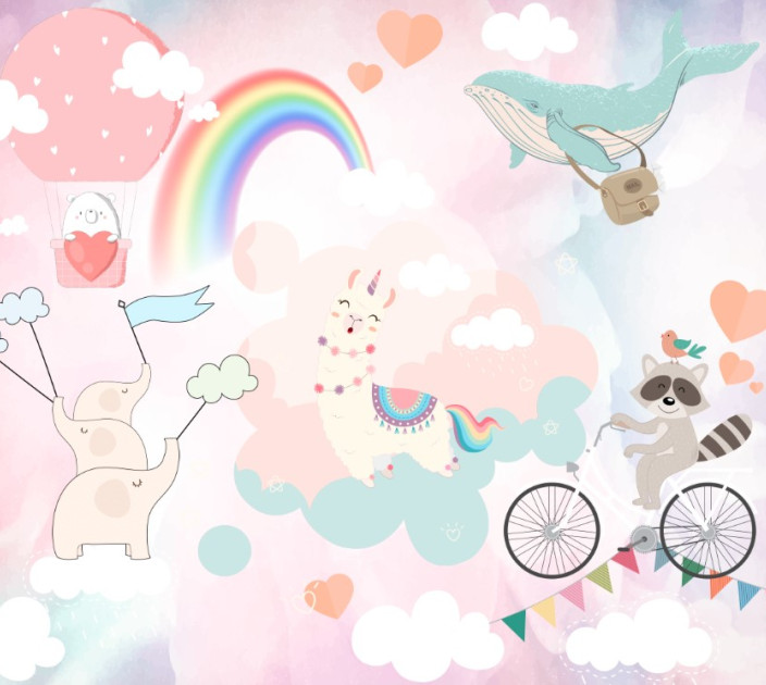 Photo wallpapers Wallstyle Rainbow 8081020191