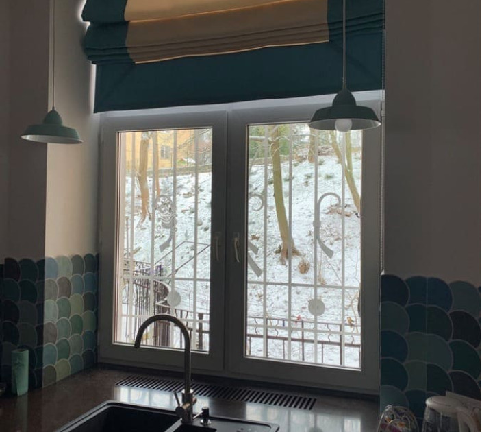 Roman curtain for the kitchen 20202172