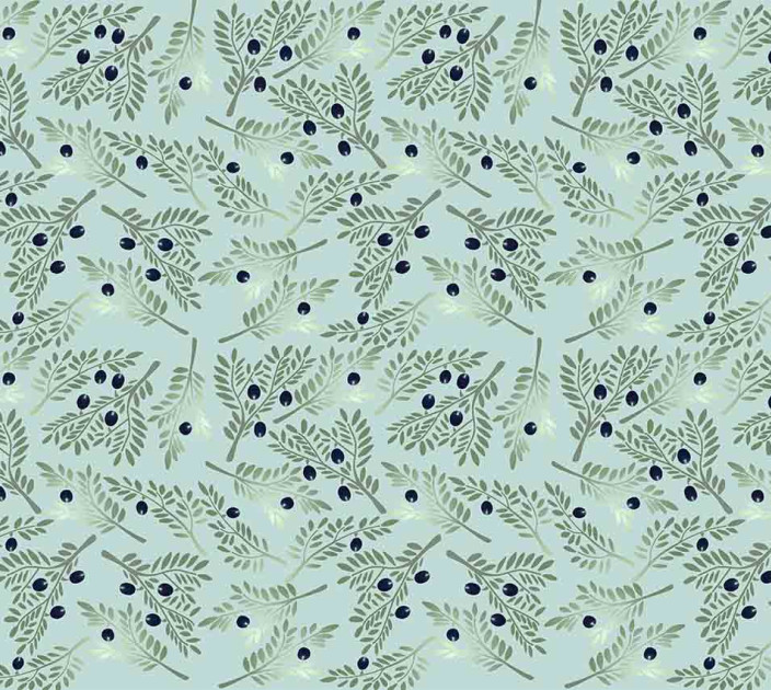 Photo wallpapers Wallstyle Branches on a green background 511201812-2