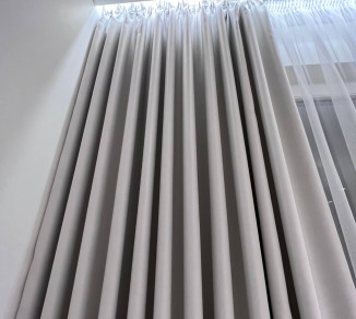 Straight curtains with a ceiling cornice 20202210