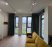 Straight curtains and a curtain in the studio apartment 20202276
